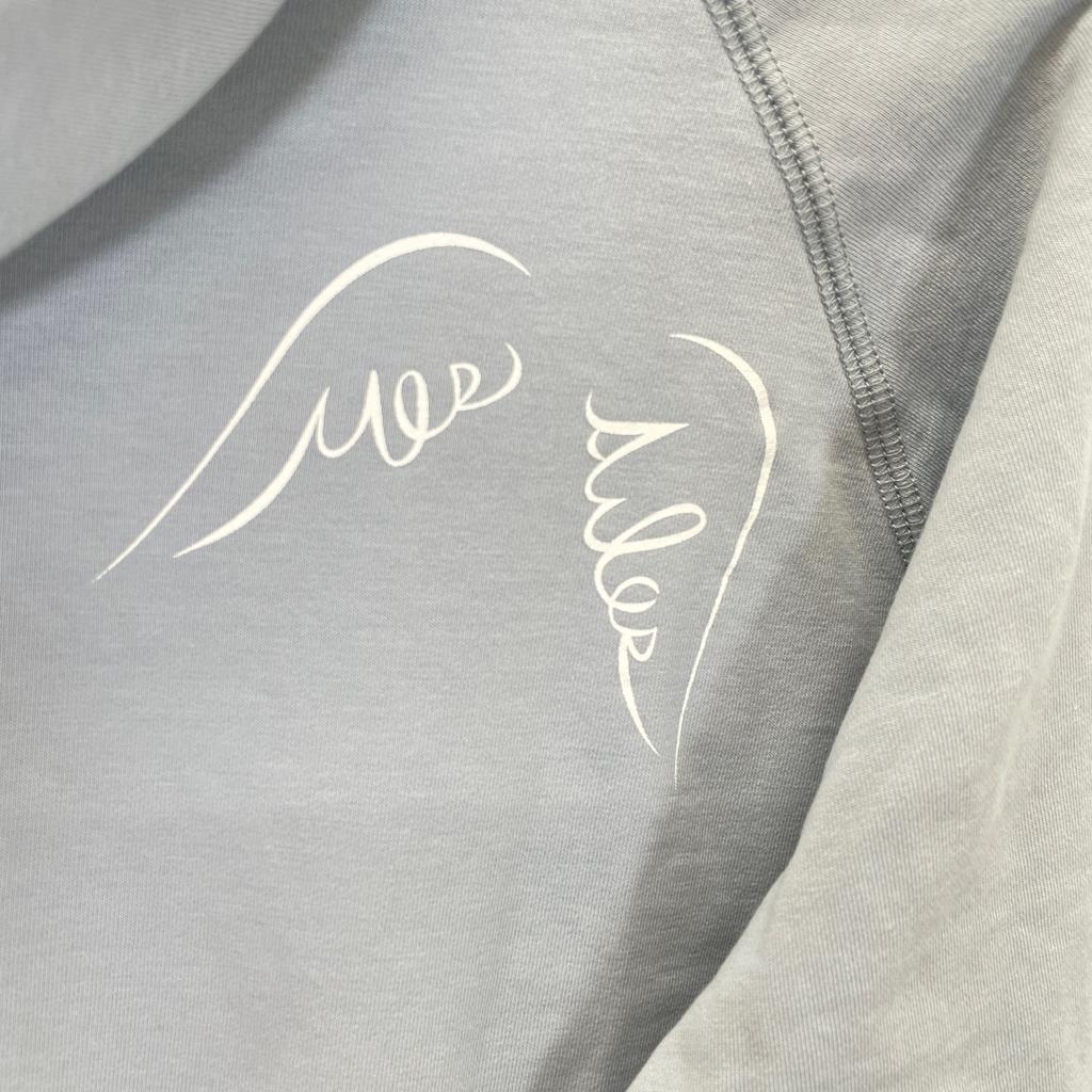 Mes Ailes Light Blue DJ3601 Cotton Jersey Parka Jacket M Light blueUsed