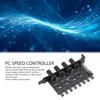 12V PC Cooling Fan Controller 4 Knob Control PWM Fan Hub Fan Speed Controller  PC System Cooling