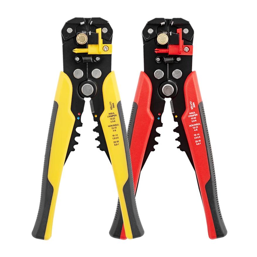 Crimper Cable Cutter Adjustable Automatic Wire Stripper Multifunctional Stripping Crimping Pliers Terminal Hand Tool