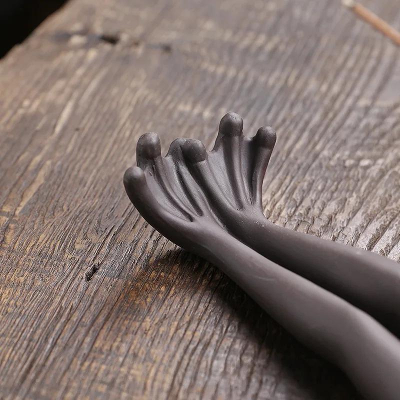 Lila Sandfrosch-Räuchergefäß für den Haushalt, Adlerholz, Sandelholz, Schlafzimmer-Räuchergefäß, Räucherstäbchenhalter, Sitz-Räuchergefäß