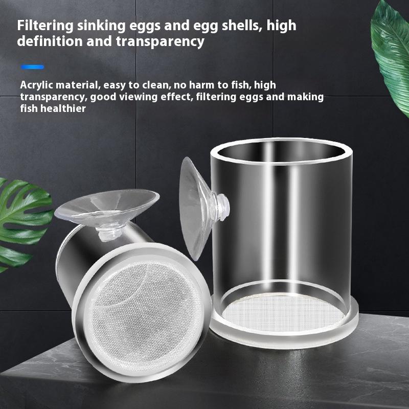 Reusable Transparent Acrylic Fish Feeder With Strong Suction Cups Floating Aquarium Feeding Ring Automatic Aquarium Feeding Tool