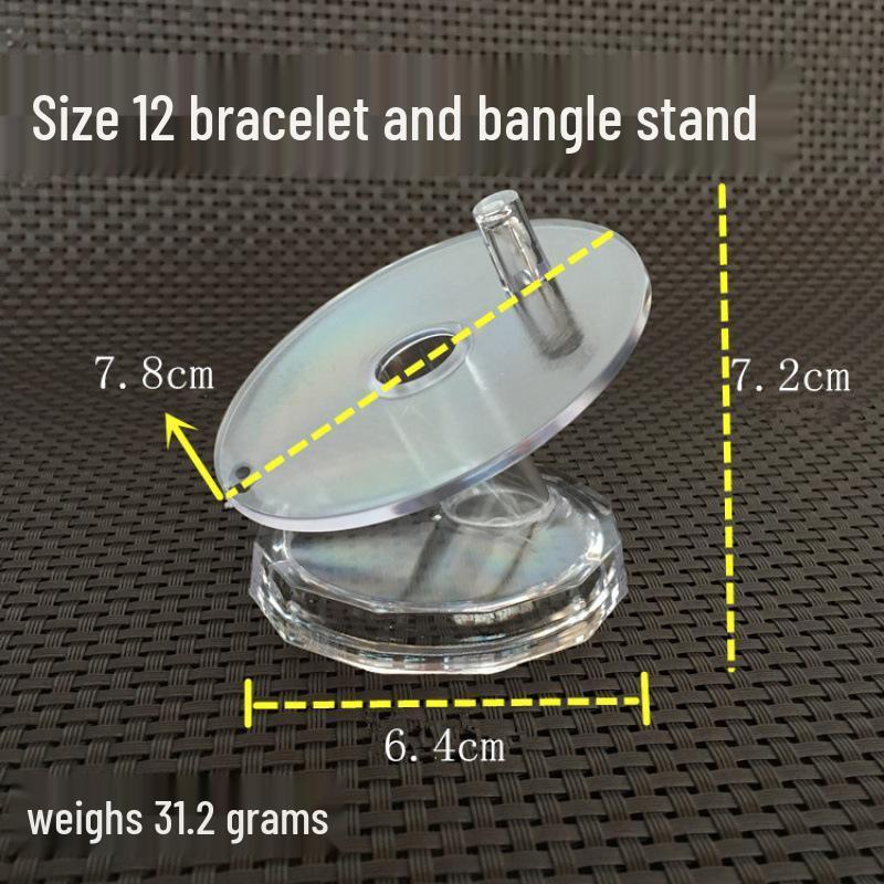 Acrylic Gold & Silver Transparent Bracelet Display Stand for Jewelry & Ornaments