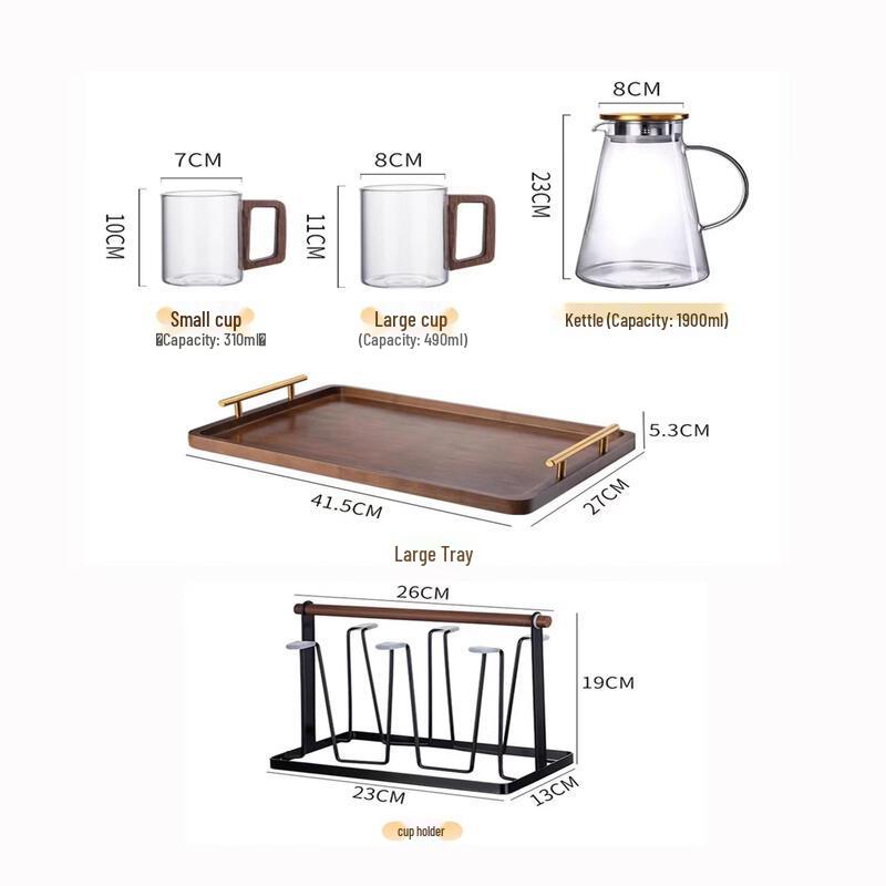 Huimaiyuan Heat-Resistant Glass Teacup Set