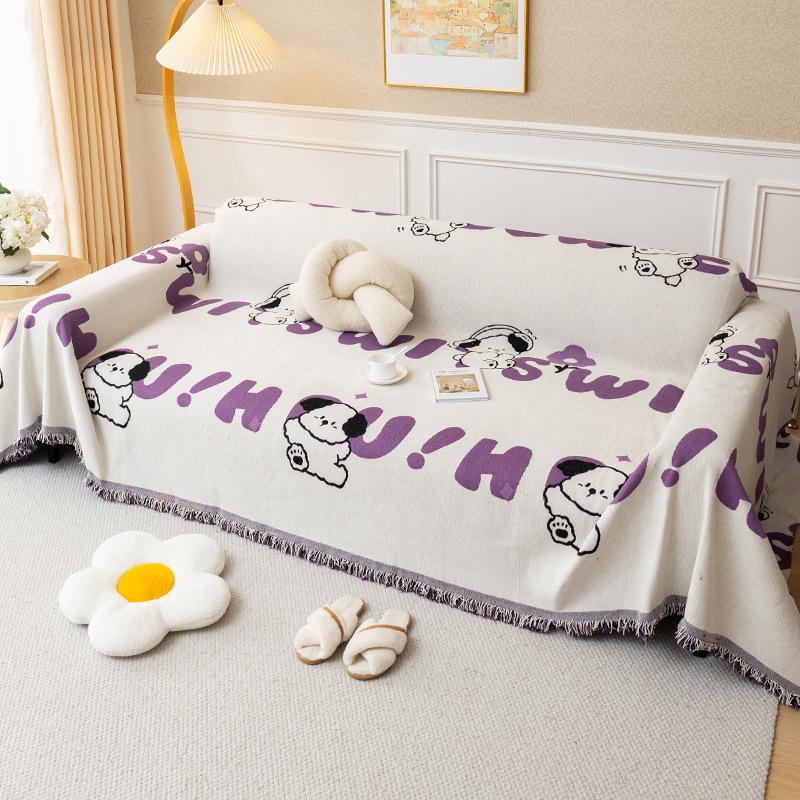 

Cartoon Creative Sofa Towel Chenille Sofa Cover All-Inclusive Universal Dust Cover Anti-Scratching Blanket Comforter 180*130cm