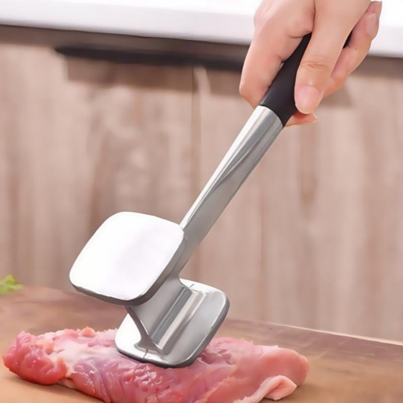 Large Meat Tenderizer Mallet Tool, Manual Hammer Pounder For Tenderizing Chicken Steak Pork&Veal, Non Slip Handle for Pounding