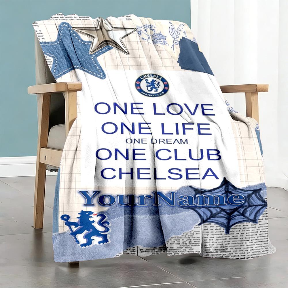 Chelsea Personalized Name Blanket Multi-purpose Customizable Blanket Durable Comfort Great for Seaside Living Room Picnics Bed Ideal for All Seasons