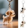 Dog Hair Storage Bottle Pet Memorial Keychain Transparent Hair Locket Pet Loss Keepsake for Pet Lovers Memorial Gift