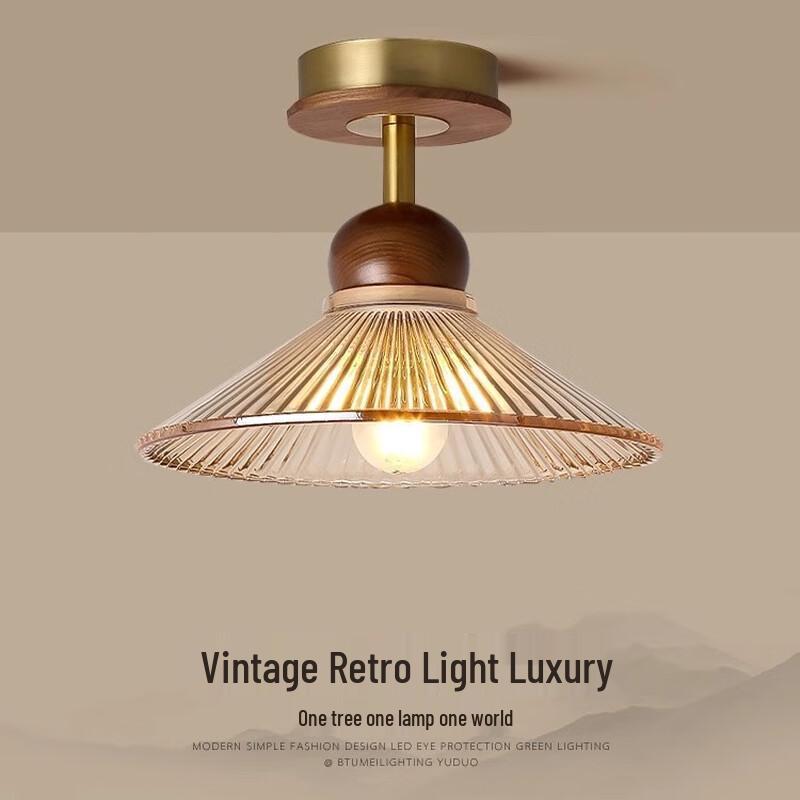 Retro New Chinese Style Hallway Ceiling Lamp