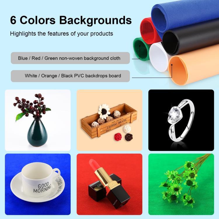 Boîte à lumière de studio photo 60 x 60 x 60 cm