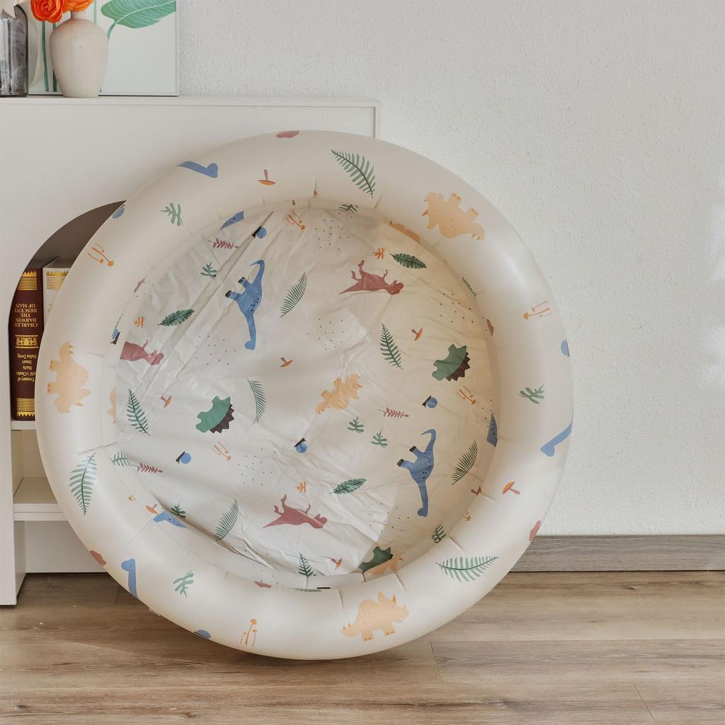 Aufblasbares Kinder-Bällebad Runde Form Multifunktionale Sicherheitsumzäunung PVC Auslaufsicherer Swimmingpool