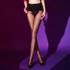 Kave Sexy Womens Stockings Jacquard Woven Aurora Seamless Pantyhose Oil Shiny Glossy Sockings Open Crotch Transparent Pantyhoses