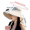 Solar-powered Fan Hat Women's Shawl-style Sun Hat Wide Brim Neck Flap UV Protection Breathable Solar Cooling Sun Protection Caps