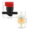 Fuel Gas Tank Shut Off Valves Filters Clamps Garden Brush Cutter Lawnmower Accessory