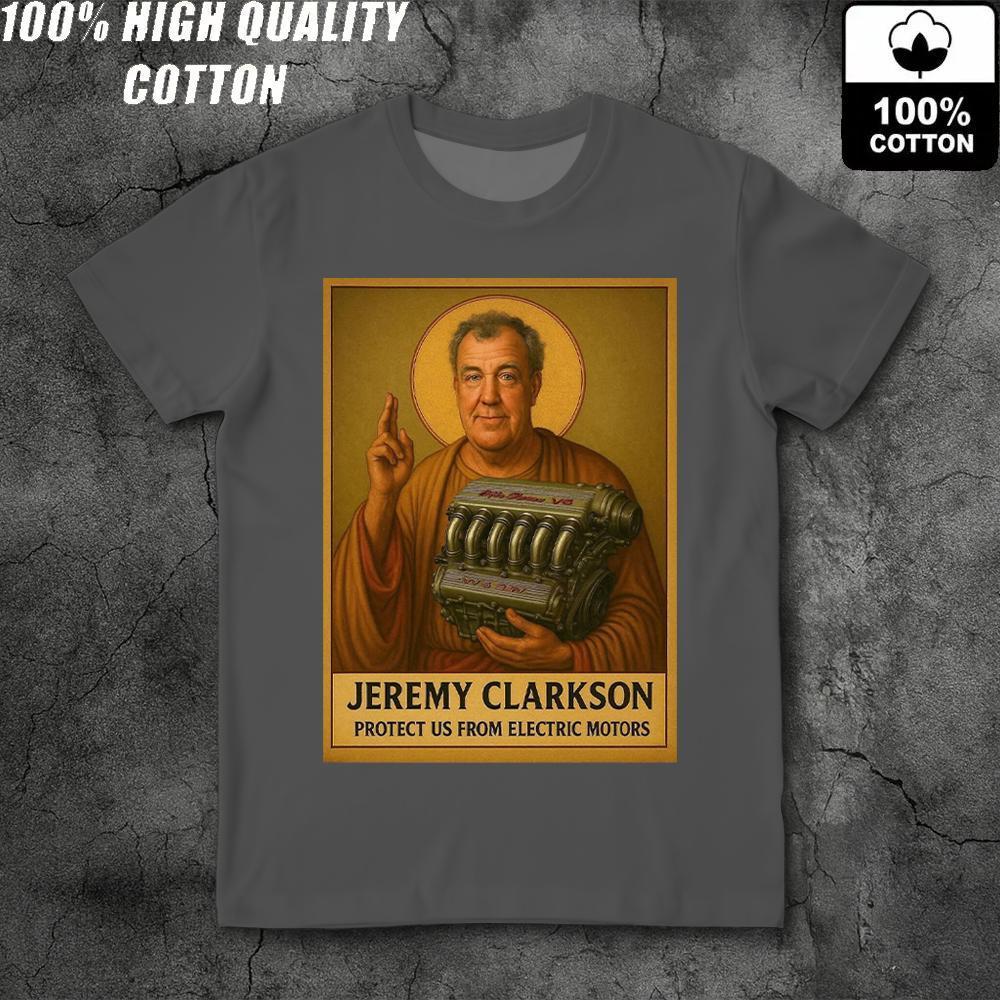 Nieuwe Britse Top Gear Presentator Jeremy Clarkson Grafisch T-shirt 100% Katoen 200g Ruim Korte Mouwen Comfortabel Top Voor Mannen En Vrouwen