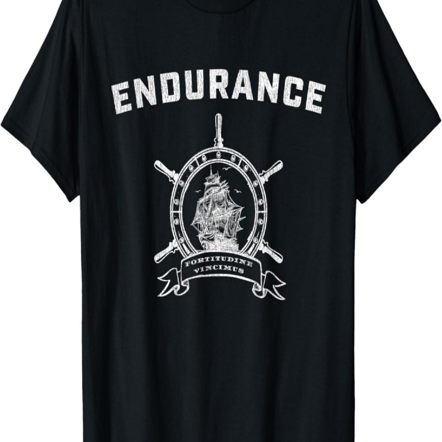 Endurance Antarctica Ernest Shackleton Fortitudine Vincimus T-Shirt S чёрный