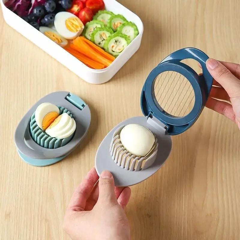 Multifunction Egg Slicers Section Cutter Divider Plastic Egg Splitter Cut Device Creative Cutter Tools Kitchen Gadget