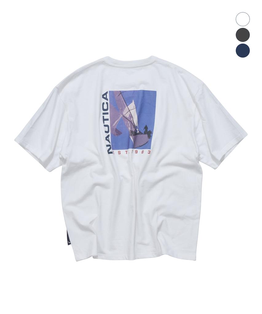 NAUTICA Sailing Vertical T-Shirt (3 Colors) Nts5686
