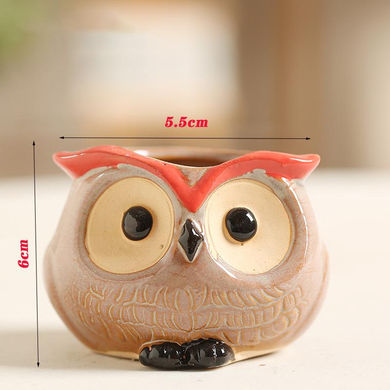 Nordic Garden Supplies Decoration Creative Succulent Owl Flower Pot Pastoral Cute Animals European Style Household flowerpot