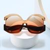 European and American Fashion Cat Eye Oversized Sunscreen Sunshade Sunglasses Women's Personality Color Matching Street Sunglasses Women's Senior