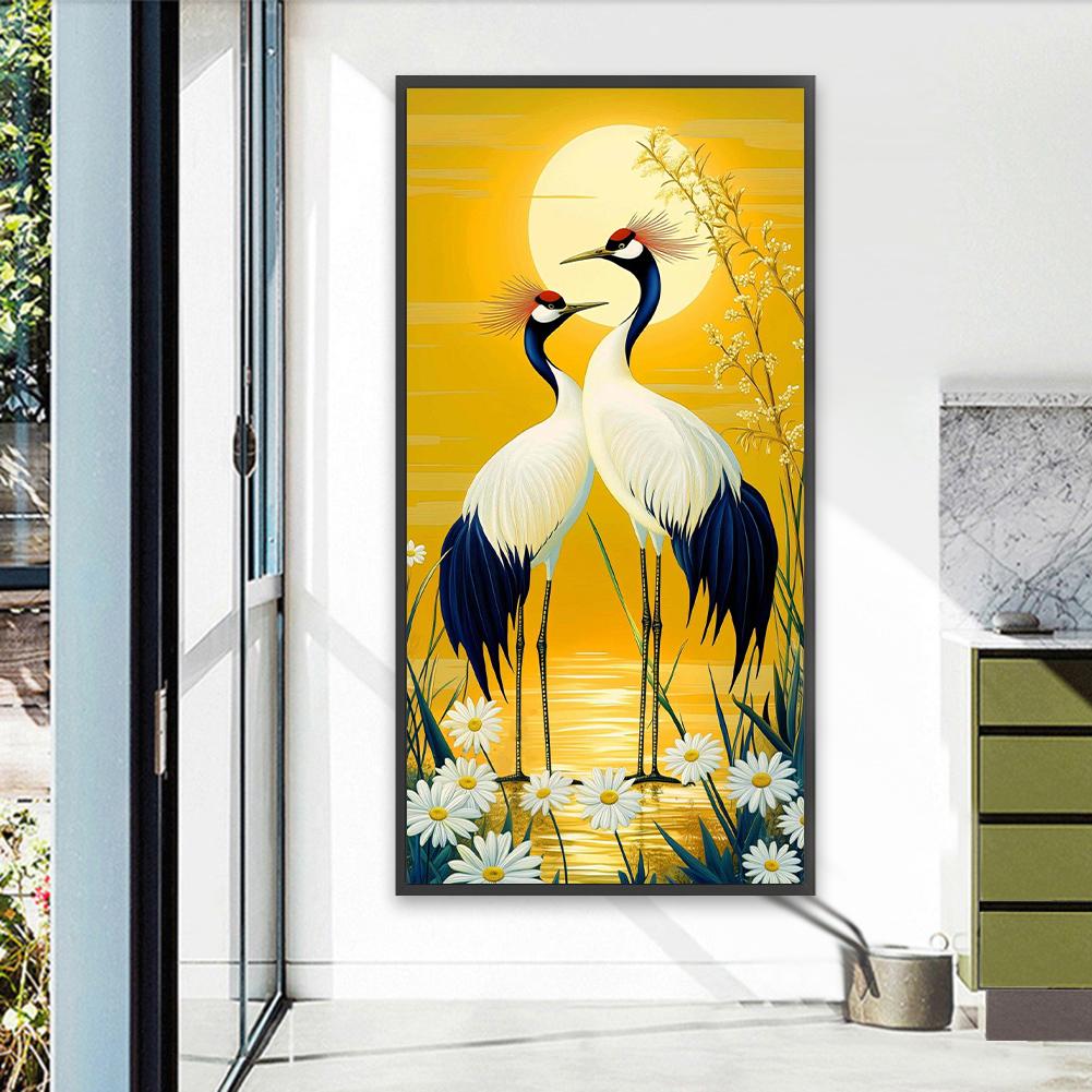 5D DIY Full Round Drill Diamond Painting Animal Kit Home Decor Art Craft 40x80cm