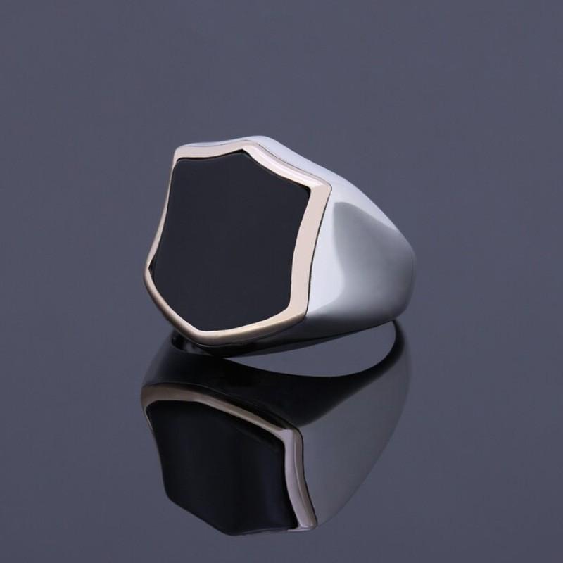 

Huajie Hexagonal Geometric Domineering Men s Ring Simple Charming New Ring for Men Personality Accessories Trend 12
