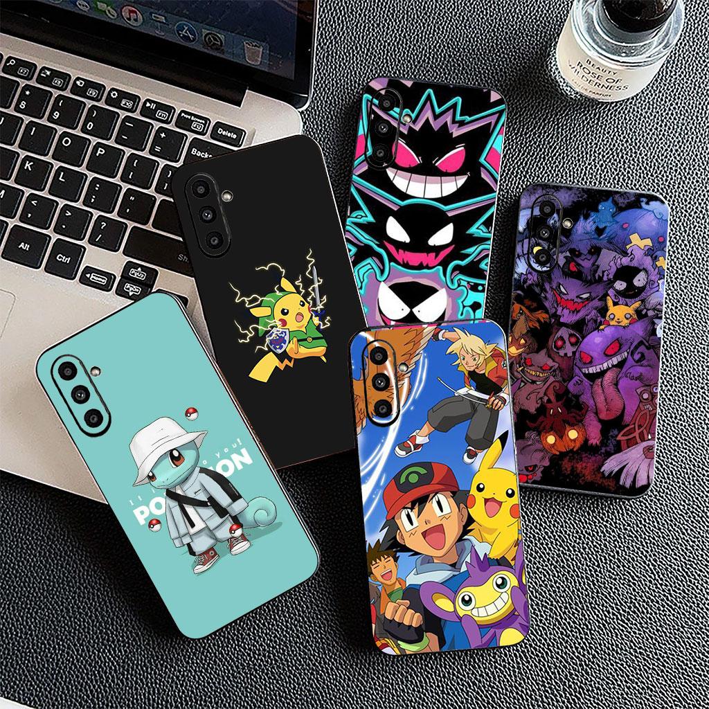 Silicone Cover for Xiaomi Redmi Note 12 11 10 Pro 10A 10C 12C 14C A4 Note12 5G Phone Case P-Pokemons GO-Gengars P-Pikachus