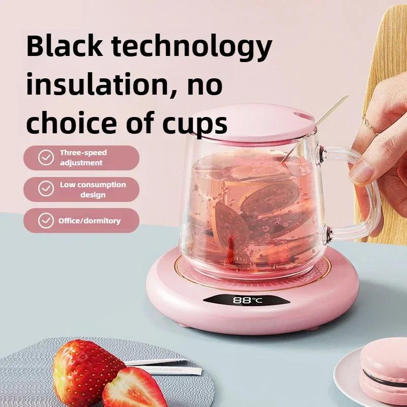 USB Koppvarmer Kaffekrus Varmematte 3 Temperaturinnstillinger Termostatisk Varm plate Melk Te Vann Varmepute Koppvarmer