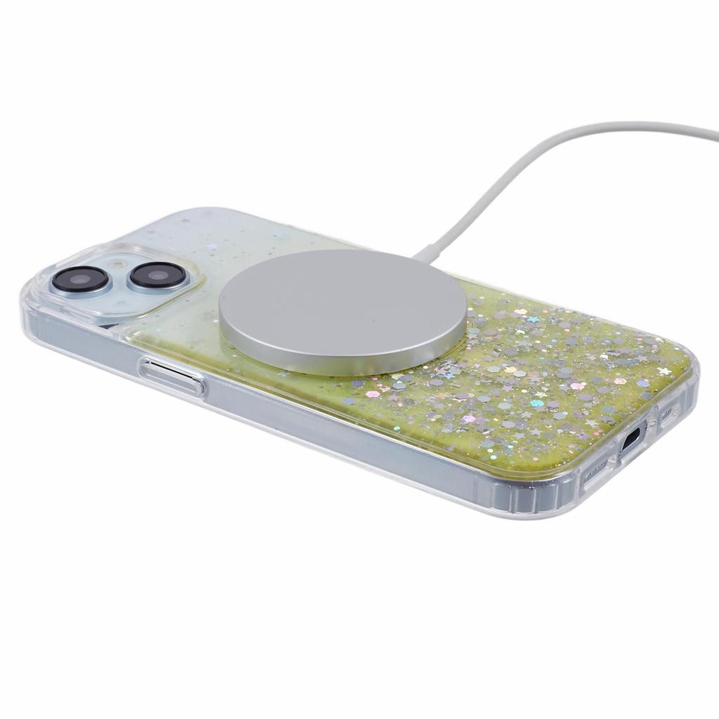 JTW Series for iPhone 14 Case Compatible with MagSafe Glitter Sequins Epoxy Phone Cover