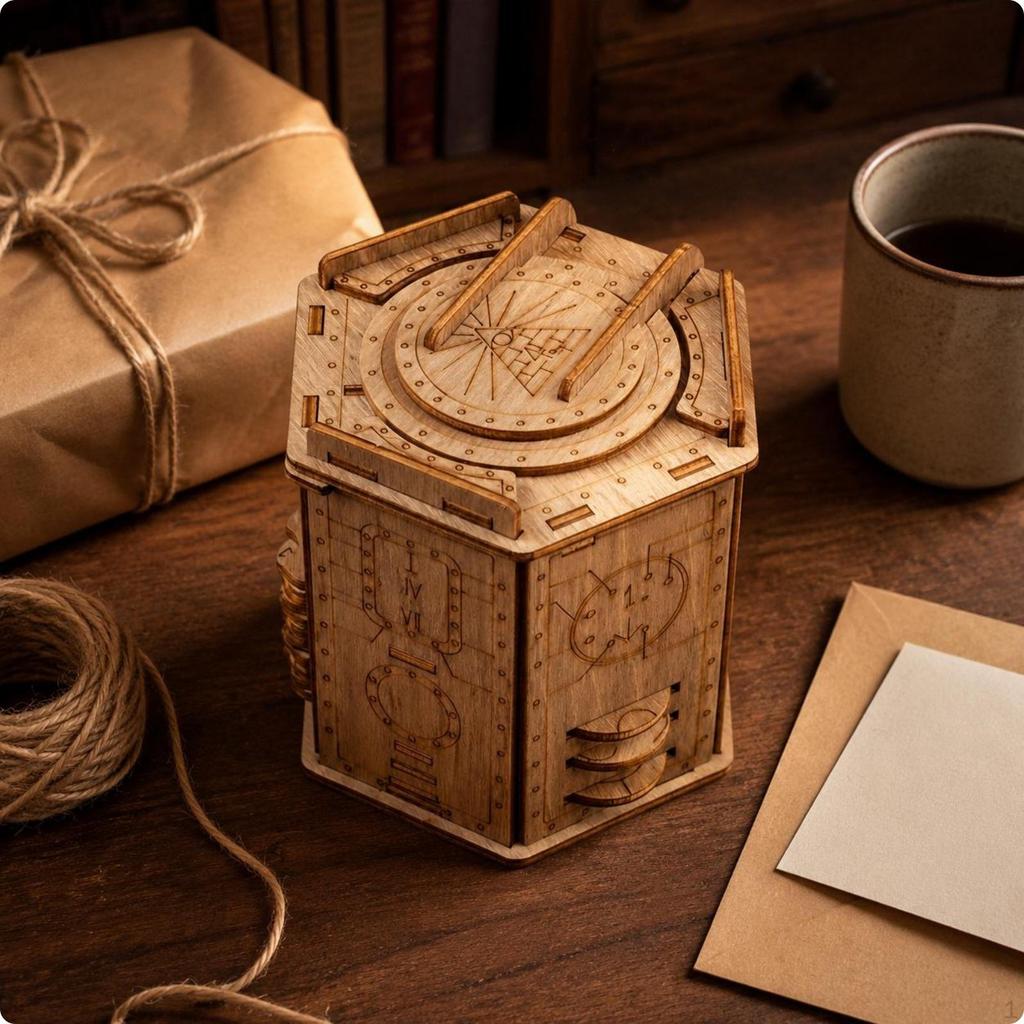 Treasure Chest Puzzle Box Gift Idea Reasoning Game for Leisure