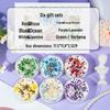 Glitter Crystal Aromatherapy Candle Set with Dried Flowers & Shells - Soy Wax Gift
