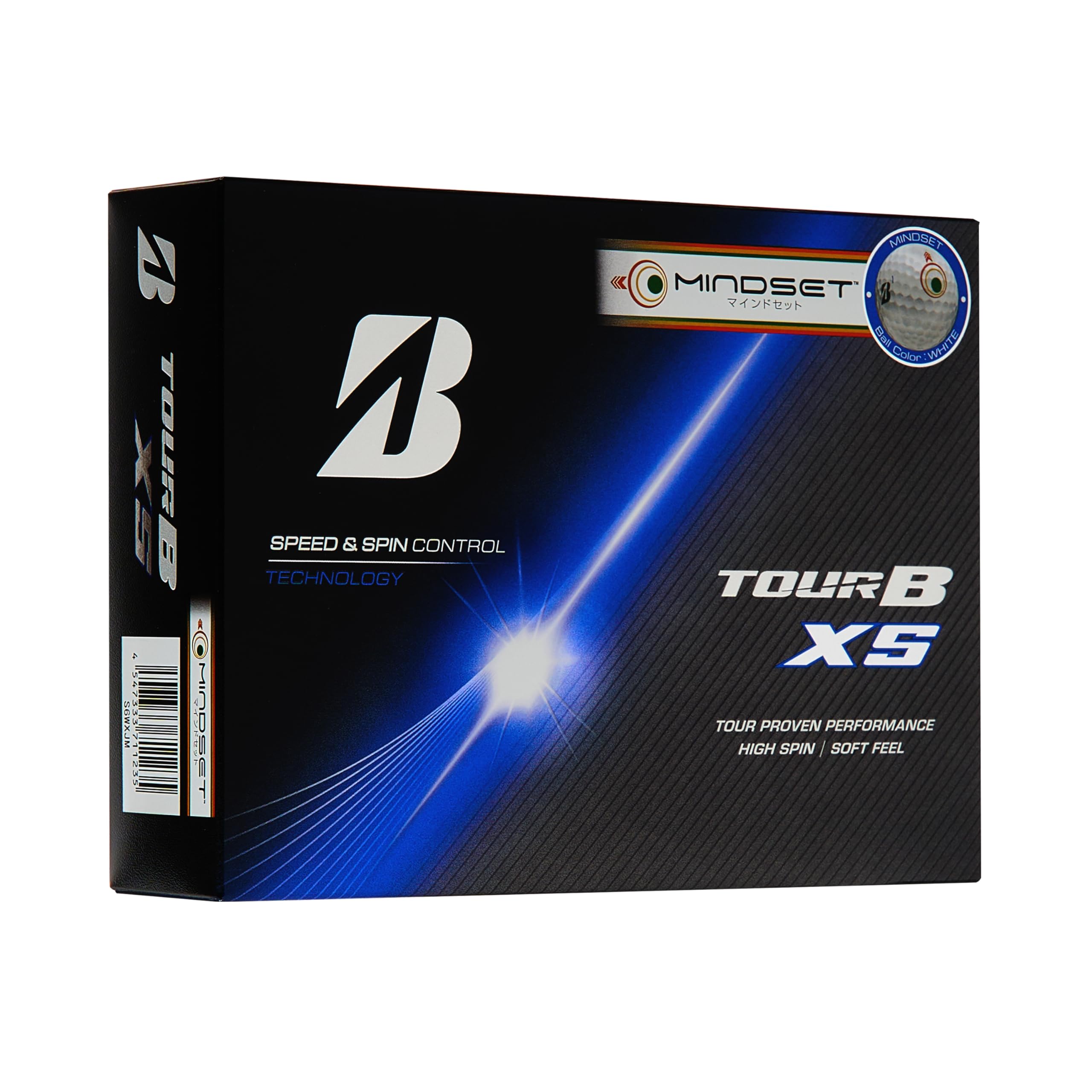 

BRIDGESTONE TOUR B XS Golf 2026 Mindset S6WXJM Balls, Model, 12-Pack, White,