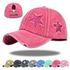 Snapback Adjustable Cap Baseball Star Hole Denim Washed Y2K School Old Vintage Hats Autumn Summer Fishing Hat Men Women Caps Casquette Gorras