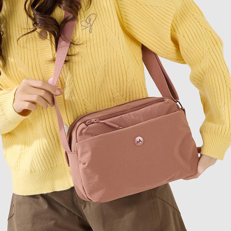 Nylon Bag Solid Color Shoulder Bag Women Crossbody Bag