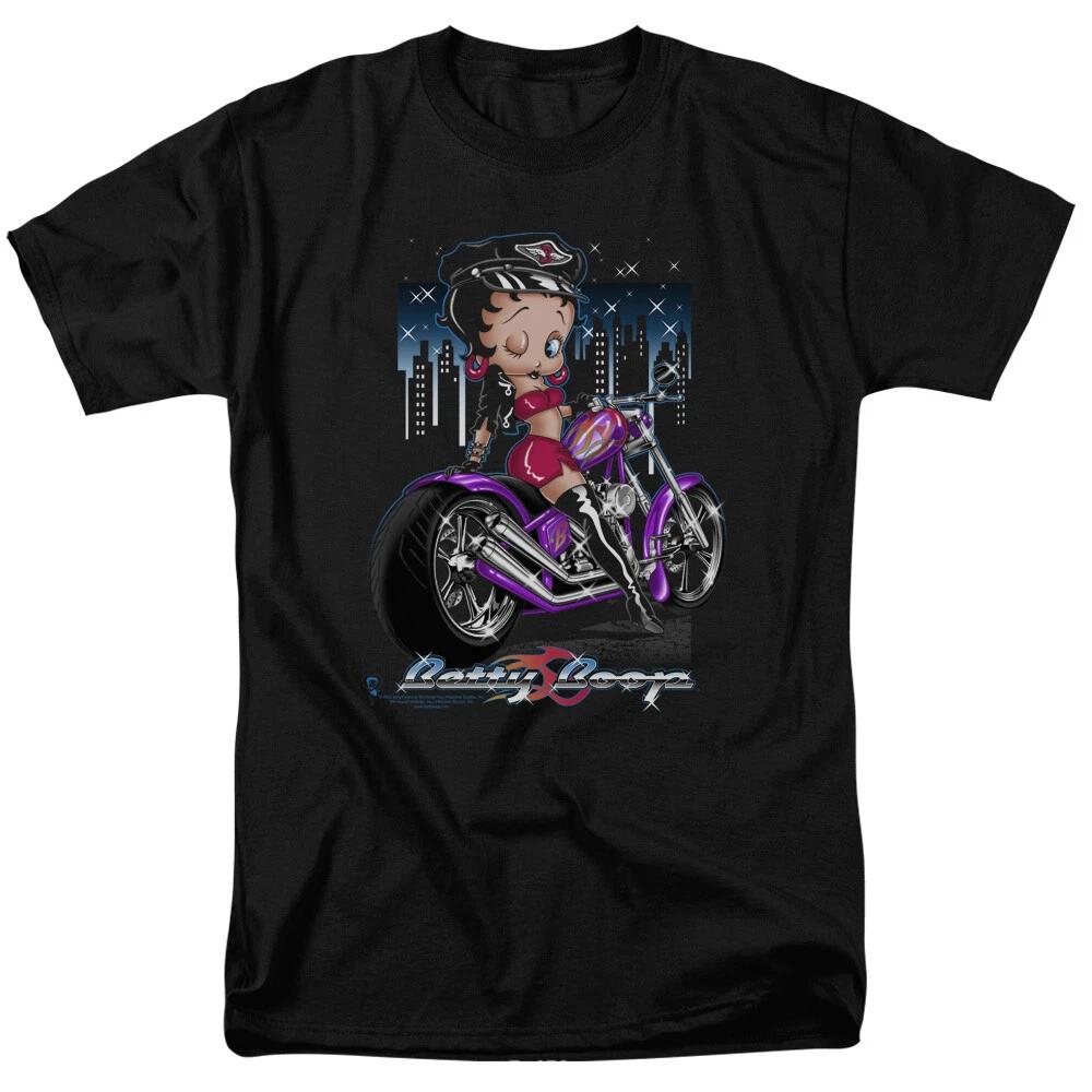 

Betty Boop City Chopper T-Shirt - Regular or Tank - to 6X 3XL