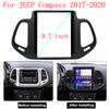 HAOCHEN Car  Frame Stereo Trim Frame  9.7 inch Car Dashboard Interior Accessories For JEEP Compass 2017-2020