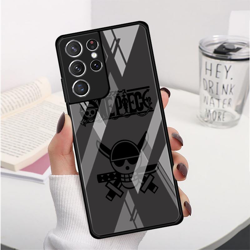 Anime OneS P-ieceS Logo Case for Samsung Galaxy S25 Note 10 20 8 9 S9 S23 Plus S10 S20 FE S24 Ultra S22 S21 S8 Phone Cover