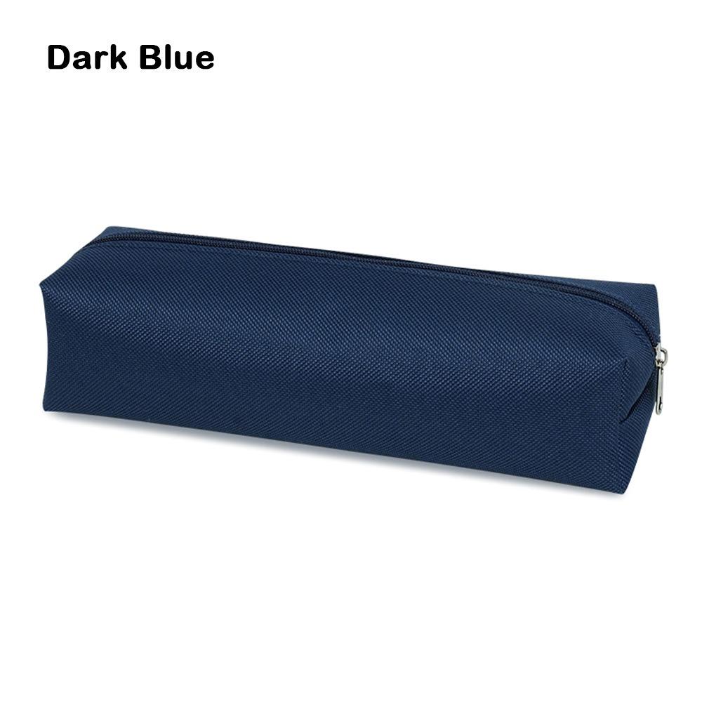 

Solid Color Pen Bag Large Capacity Stationery Pouch Stationery Organizer Students Gift темно-синього кольору