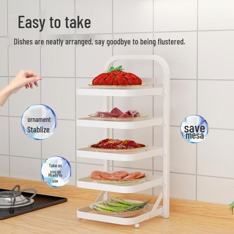 Nordic No-Drill Wall-Mounted Kitchen Storage Rack