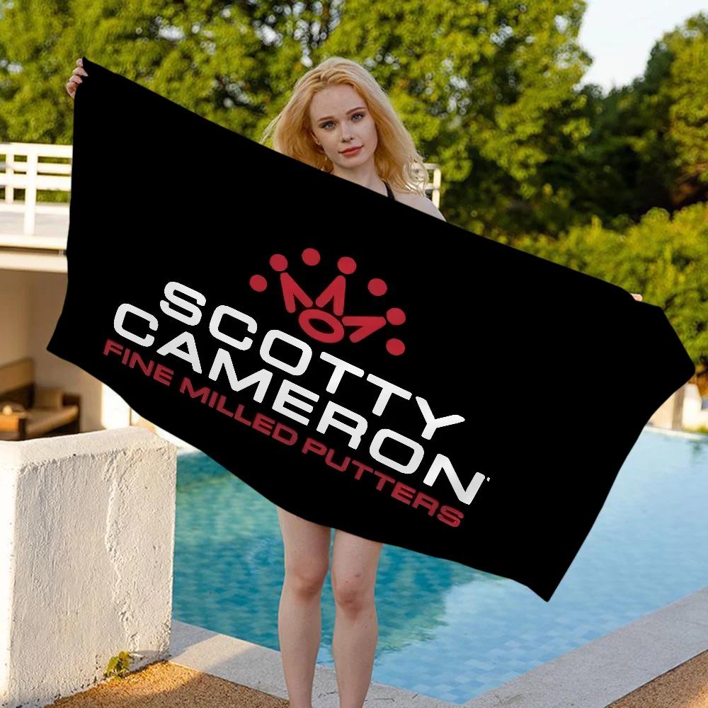 S-Scotty C-Cameron Sign Kitchen Beach Towel Cartoon Cute Summer Kids Large Bath Pool Beach Towel Absorbent For Swimming Travel