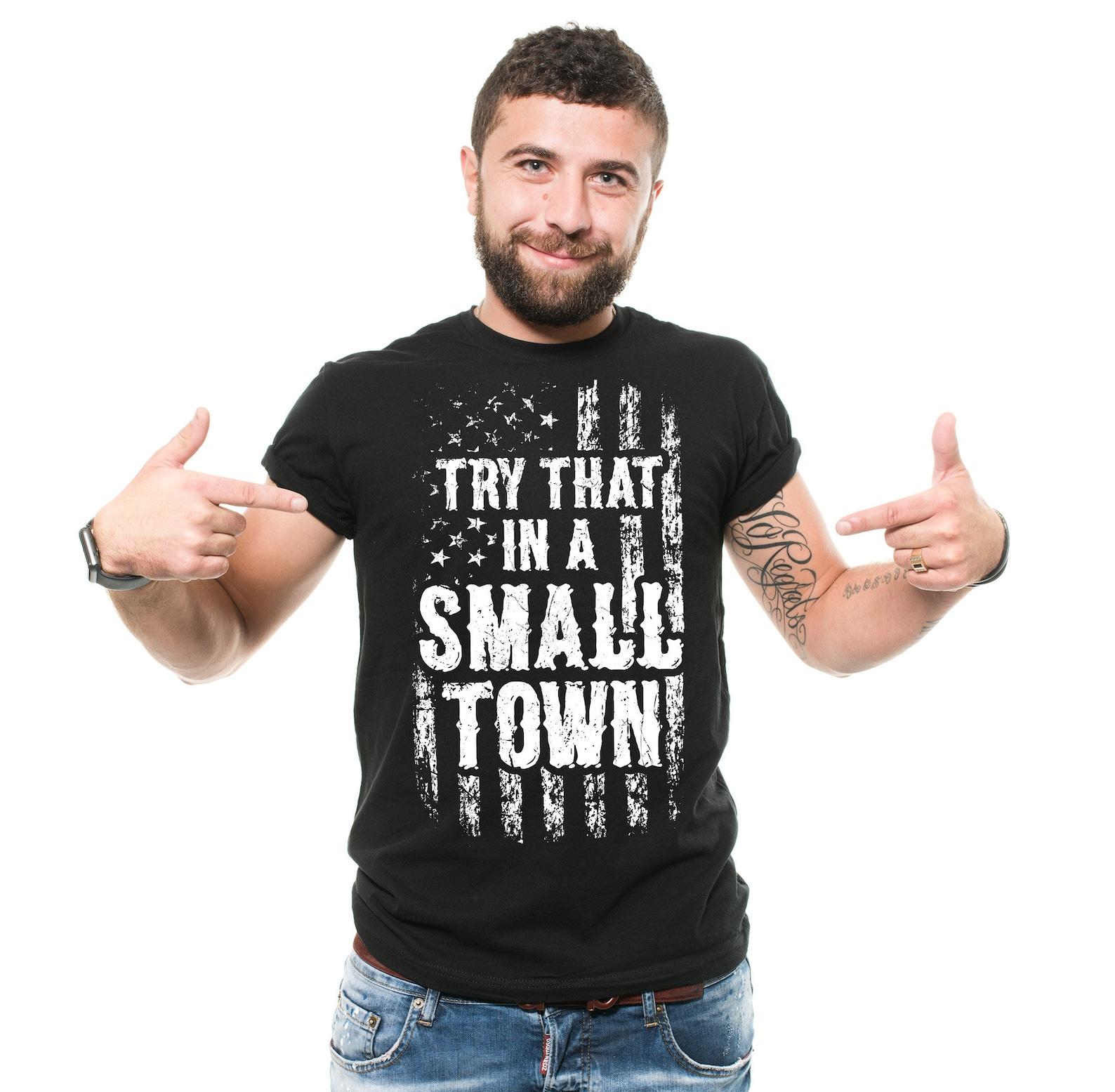 American Flag Quote T-Shirt: Country Music Patriotic Gift L