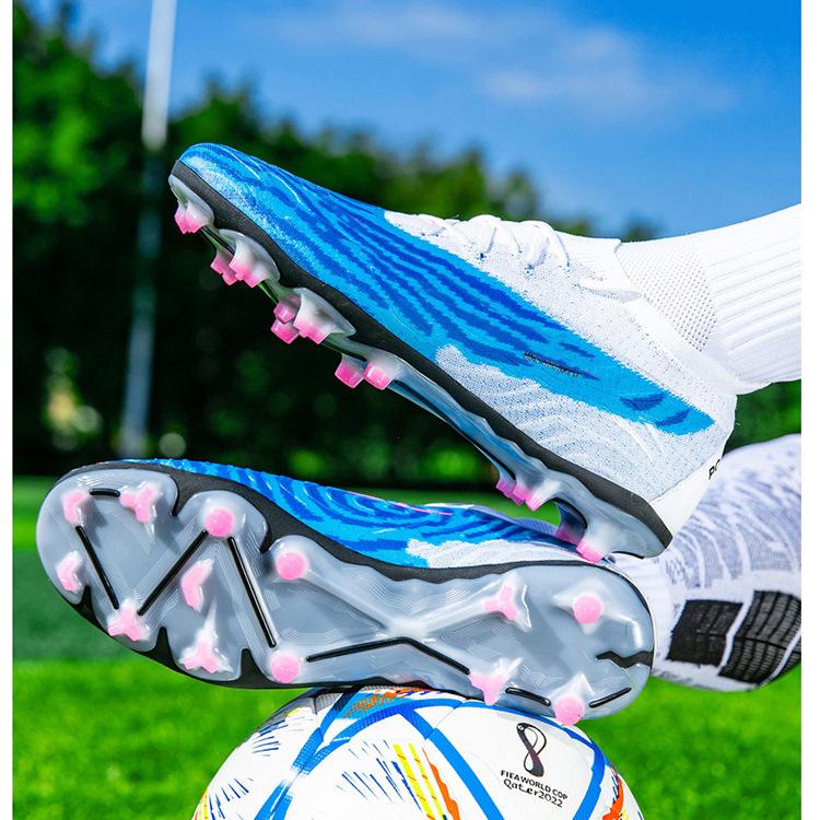 Men's AG Professional Training Football Soccer Shoes Anti-Long Nails Turf Boots Spring Autumn Broken Nails Design