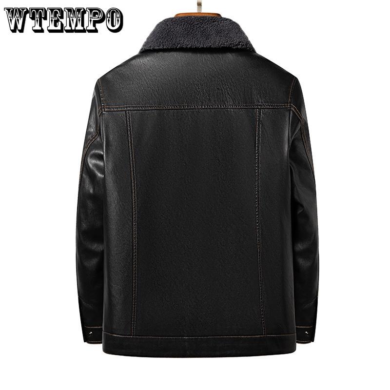 Fall and Winter Models Men's Leather Jacket Removable Down Jacket Short Section Sheepskin Jacket Locomotive Jacket