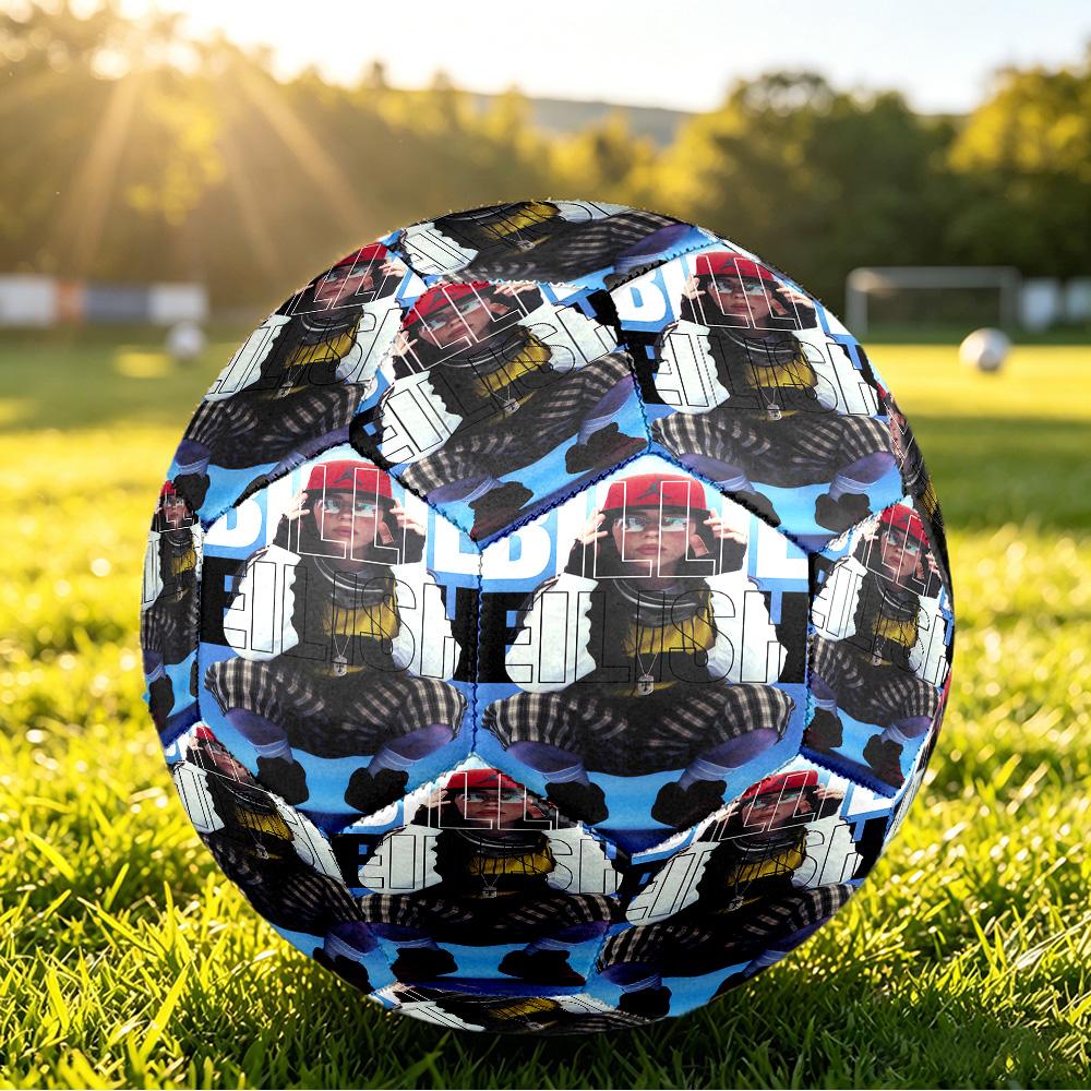 Billie Eilish Size 5 Soccer Ball, Durable Standard Football For Training Match Outdoor Sports