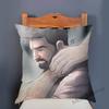 Super Sexy Hot Masculine Male Muscle Hairy Bear Man Cartoon Gay Art Soft Velvet Sofa Pillow Case Cozy Boyfriend Cushion Cover