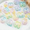 Shaker DIY Making Crafts Mini Quicksand Alphabet Keychain Key Rings Silicone Resin Mold Letter Shaped Silicone Casting Molds