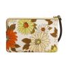 COACH Corner Zip 16 Floral Print Fabric Clutch Small Women's Multicolor