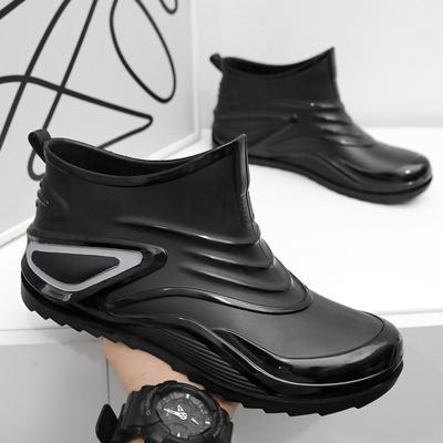 Shangxin Large Size Short Boots Rain Shoes Casual Outdoor Sports Hiking Shoes Non-slip Medium Top Waterproof Rain Boots