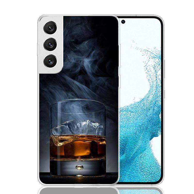 Cigar Whiskey Ice Drink Phone Case For Samsung Galaxy S26 S25 Edge S24 S23 FE S22 Ultra S21 Plus S20 + Fundas Cover Coque Galaxy
