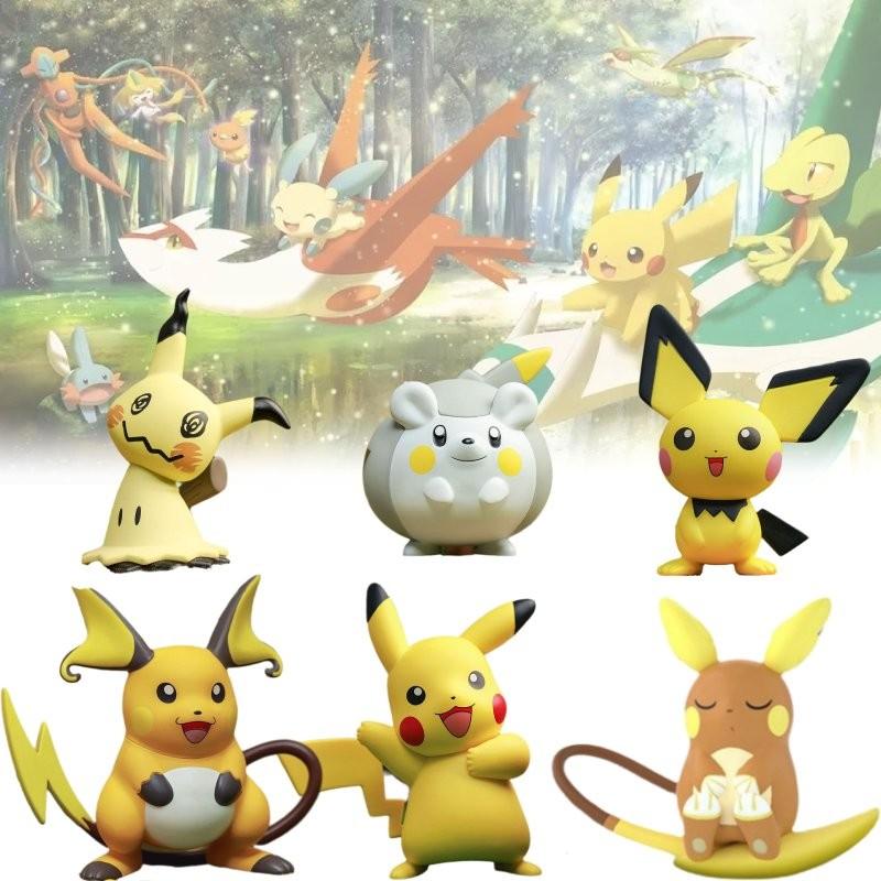Pichu Pikachu Raichu Mimikyu Togedemaru Toy Model Child Gift Christmas