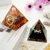 3D Crystals Pyramid Ornaments Natural Mini Pyramid Energy Stone Resin Craft Crystal Ball Xmas Kid Gift Room Medit Decor Orgonite